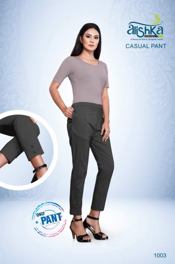 Alishka Casual Pant Spandex Stretchable Designer Pant Collection